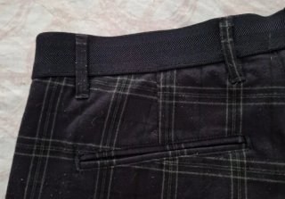 Pantalón cuadros Zara hombre negro/verde.