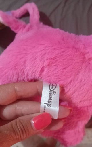 Peluche Ángel Lilo y Stitch Corazón Rosa