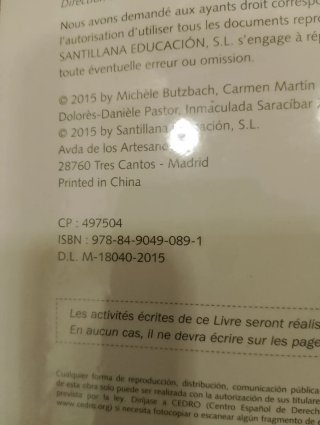 Parachute 2, methode de français Livre de l'élève