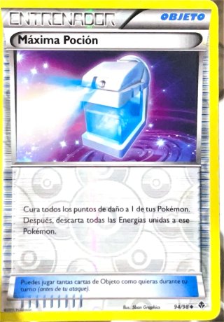 Máxima Poción 94/98 Reverse Holo Pokémon TCG Fuerz