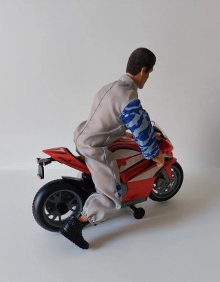 Action Man con Moto de Juguete