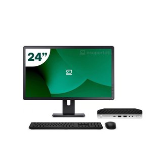 Pack HP 800 G5 Mini i5 9500T 16GB SSD 256GB + LCD 24" + Tecl y Ratón Inalámbrico + WiFi