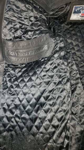 Chaqueta de moto de cuero – Talla XL