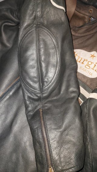 Chaqueta de moto de cuero – Talla XL