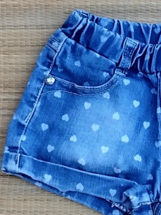 Shorts vaqueros niña Hope Star corazones Talla M