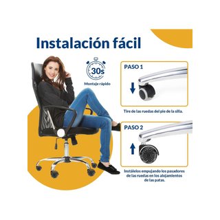 COSYLAND ruedas silla oficina silenciosas [5YCP]