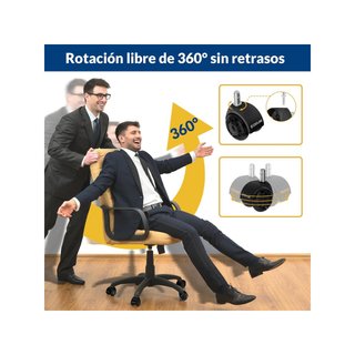 COSYLAND ruedas silla oficina silenciosas [5YCP]