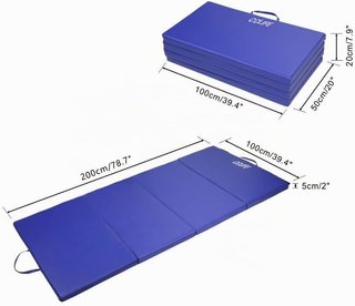 Colchoneta Plegable Gimnasia Espuma Azul