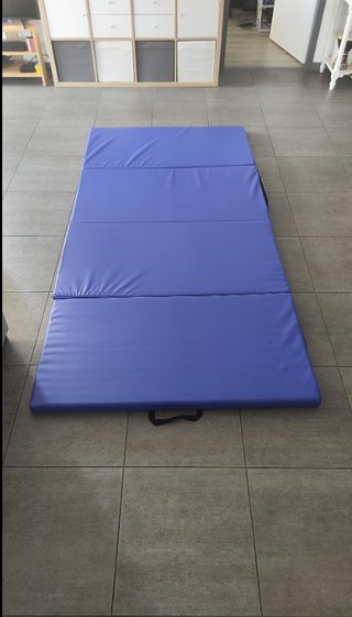 Colchoneta Plegable Gimnasia Espuma Azul