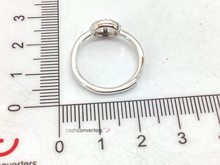 anillo plata 925mm con piedra con circonita