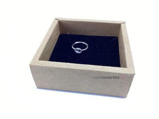 anillo plata 925mm con piedra con circonita