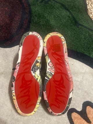 Scarpe Louboutin multicolor con borchie