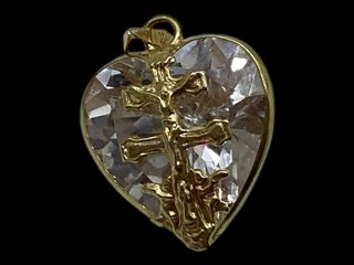 colgante oro 18k con circonita
