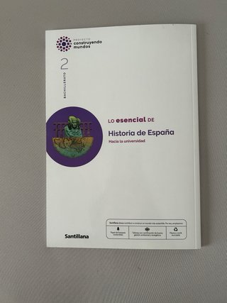 3 libros de historia para 2° bachillerato