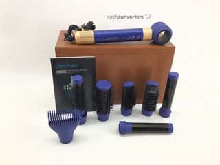 secador pelo cecotec bamba ceramiccare 10 in 1 airglam blue