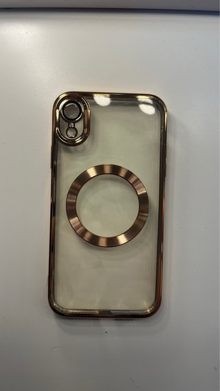 Funda iPhone XR Transparente y Dorada
