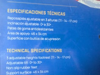 Reposapiés Ajustable . NUEVO