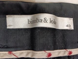 Pantalón Bimba y Lola Negro Talla L ,