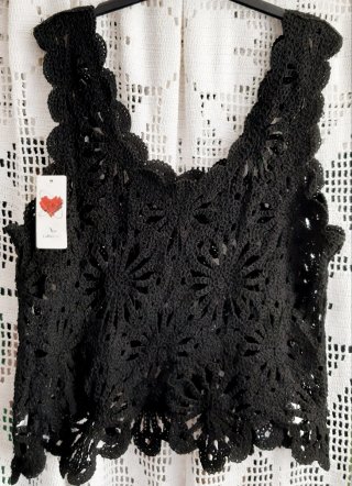 Top Crochê NEW COLLECTION Lantejoulas T.U.