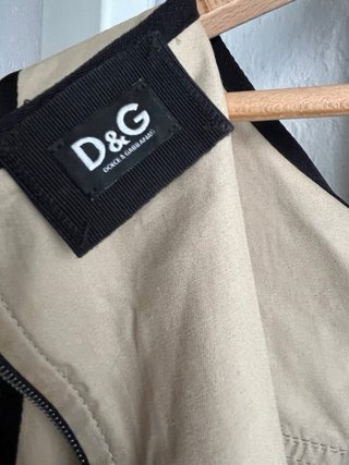Dolce & Gabbana Vestito Smanicato Beige Nero
