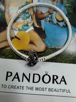 Pulsera Pandora Plata Luna Estrellas