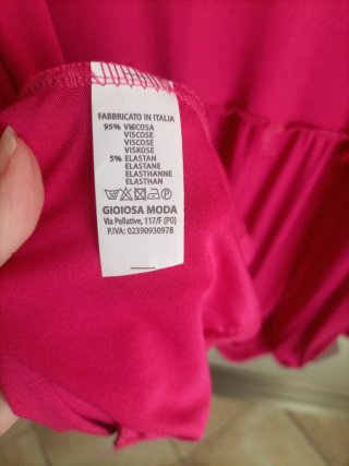 Giacchina viscosa fucsia taglia unica