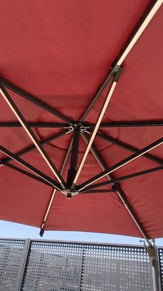Parasol terraza 3m color vino