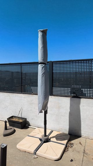 Parasol terraza 3m color vino