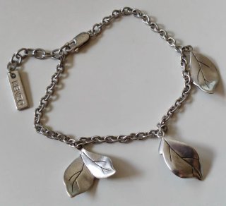 Pulsera Kenzo Vintage Plata 925 Hojas