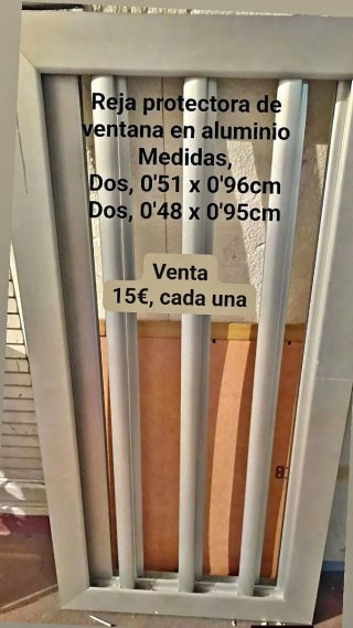 Reja protectora aluminio ventana