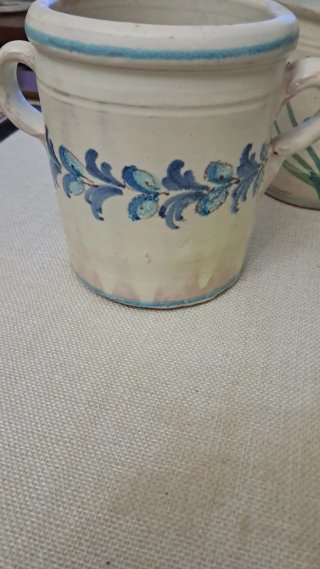 Coppia vasi ceramica decorati