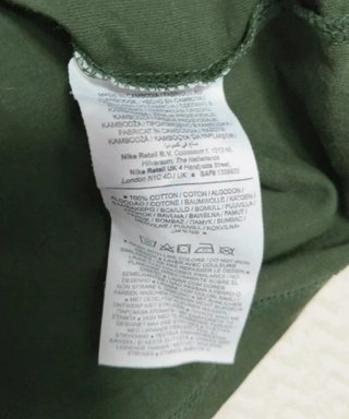 Camiseta Nike Verde Militar Hombre Talla M