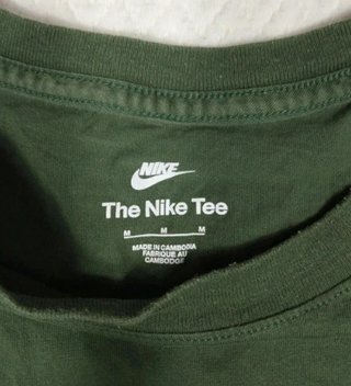 Camiseta Nike Verde Militar Hombre Talla M