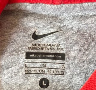 Sudadera Nike Roja con Logo Azul