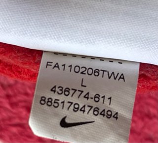 Sudadera Nike Roja con Logo Azul