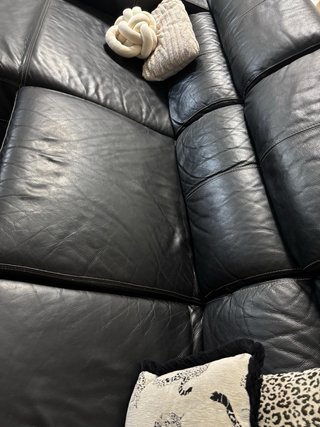 Sofá Chaiselongue Piel Negro