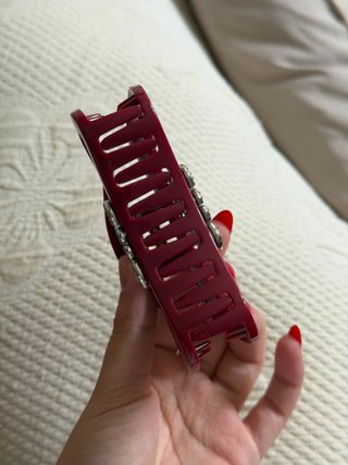 Accessorio capelli Loewe rosso e argento