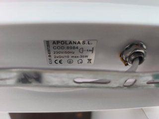 Aplique Pared 2 Focos LED Orientables Blancos