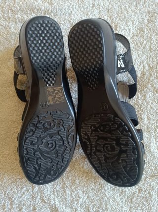 Sandalias Pezzano Mujer Talla 37 Negras