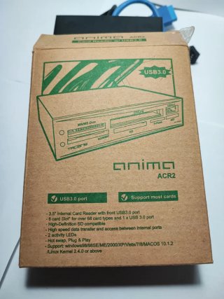 Lector Tarjetas Interno Anima ACR2 USB 3.0
