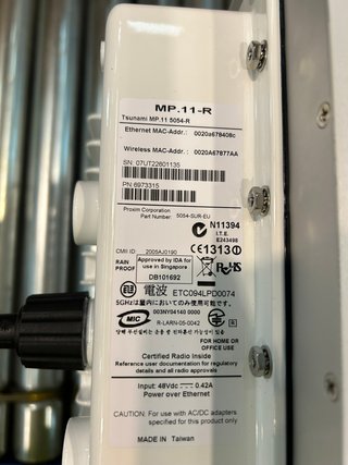 Radioenlace Exterior Proxim Tsunami MP.11 5054-R