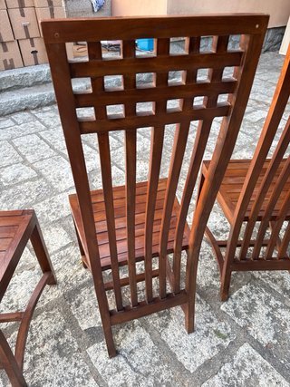 8 Sillas Madera Maciza Banak