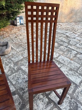 8 Sillas Madera Maciza Banak
