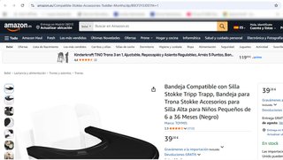 Mesa PlayTray para Stokke Tripp Trapp - negra