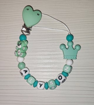 Catenella porta ciuccio personalizzabile