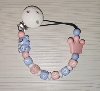 Catenella porta ciuccio personalizzabile