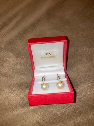 Pendientes de perla zapata