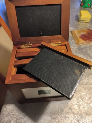 Portafotos de madera con marco