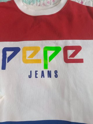 Sudadera Pepe Jeans Roja y Blanca