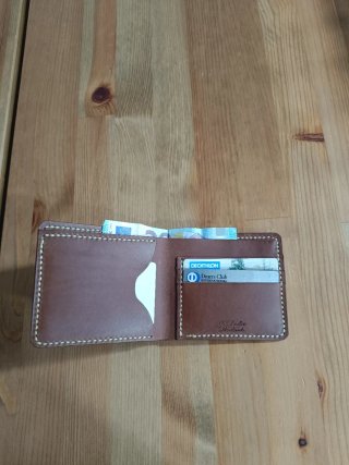 Billetera Tarjetero Cuero Marrón